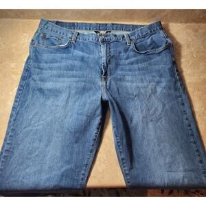 MENS LUCKY‎ BRAND 38 X 33 Straight Jeans Medium Wash Stretch